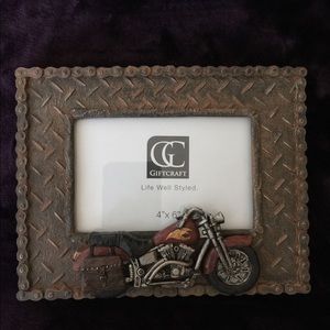 Gift Craft, 4X6 picture frame.  Motorcycle